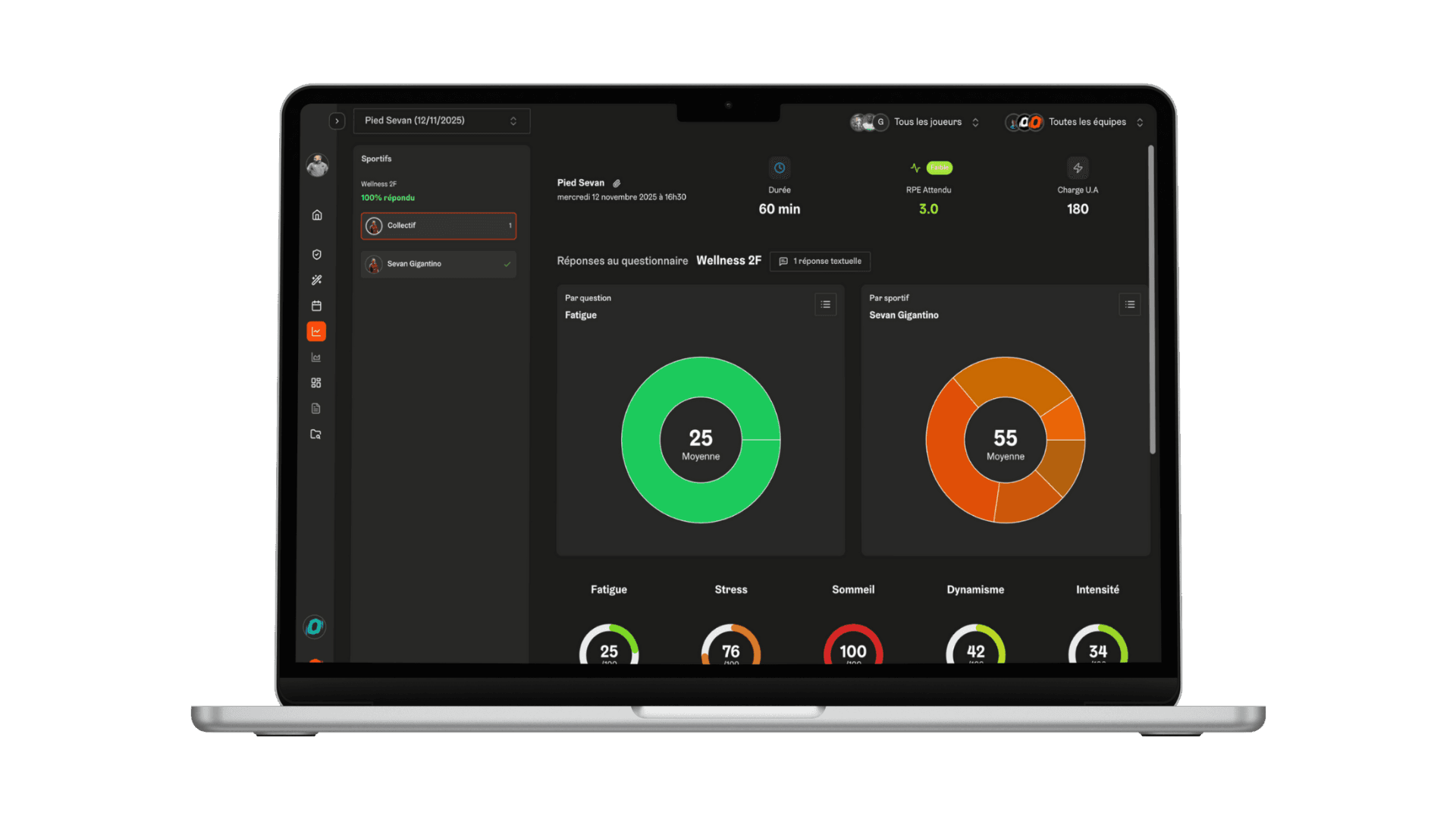 Suivi personnalisé des athlètes