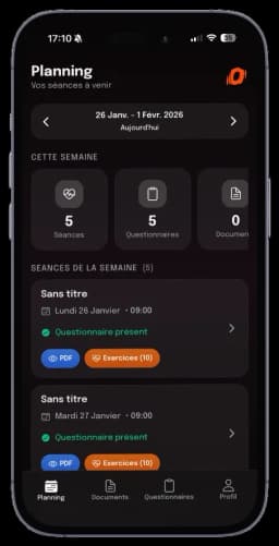 Application mobile sportif
